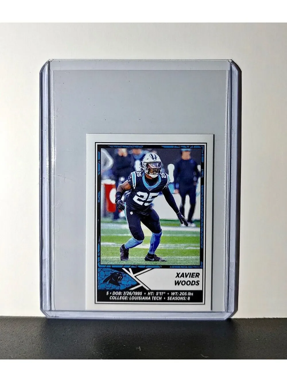 Xavier Woods 2024 Panini NFL Sticker #455 Carolina Panthers